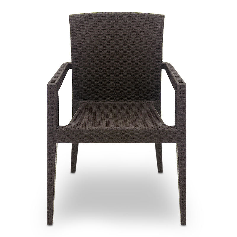 Πολυθρόνα κήπου Bali Megapap από PP χρώμα καφέ 57x60x85εκ. - Hippiehome.gr
