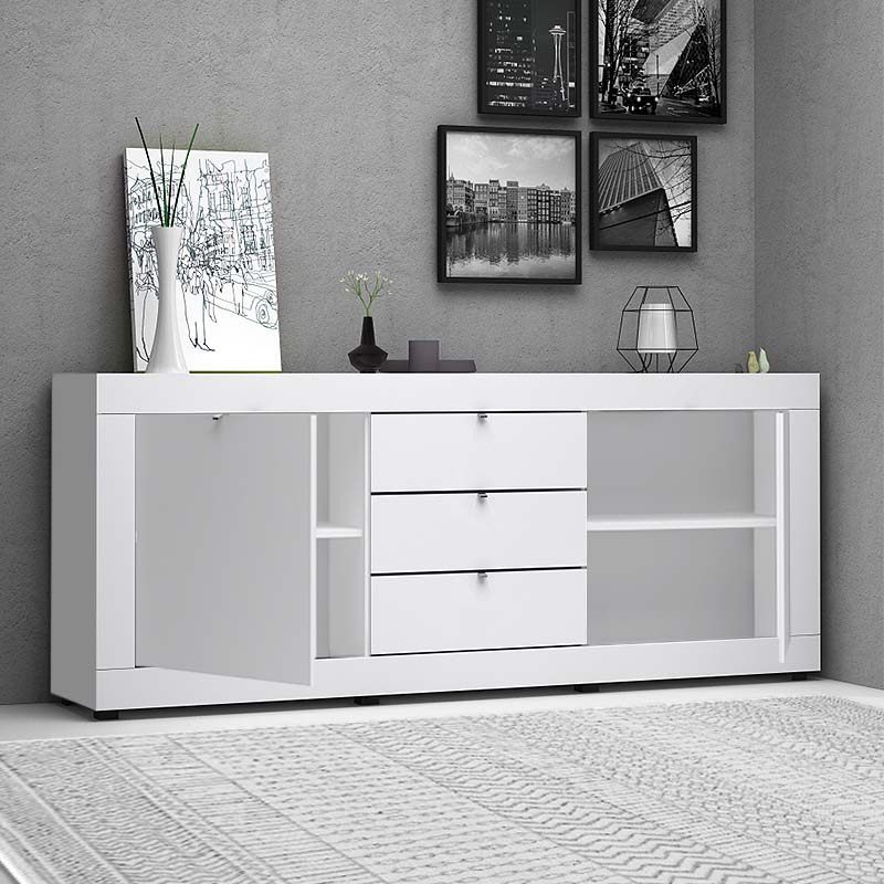 Μπουφές Ocean Megapap χρώμα λευκό 210x45x86εκ. - Hippiehome.gr