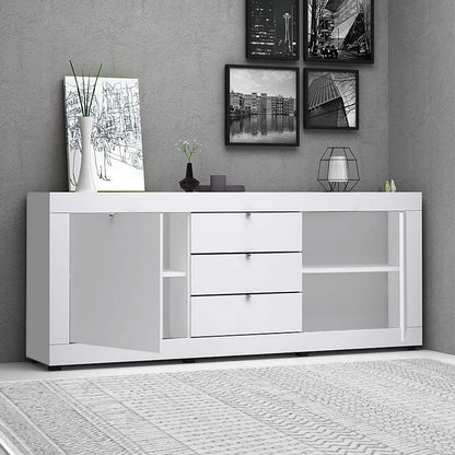Μπουφές Ocean Megapap χρώμα λευκό 210x45x86εκ. - Hippiehome.gr