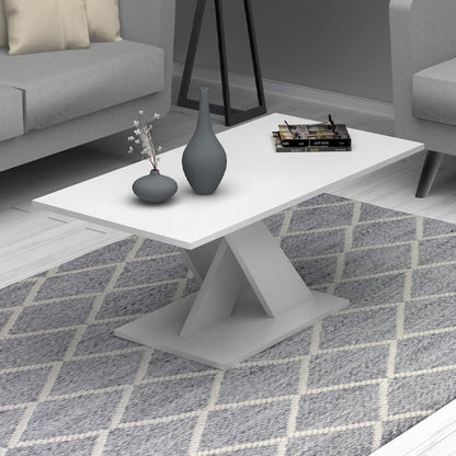 Τραπεζάκι σαλονιού Marcello Megapap χρώμα λευκό 110x55x47εκ. - Hippiehome.gr