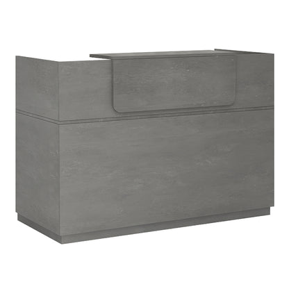 Γραφείο reception Lemmon Megapap χρώμα γκρι σκυροδέματος 160x70x110εκ. - Hippiehome.gr