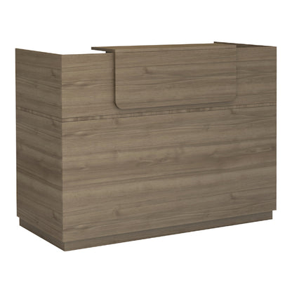 Γραφείο υποδοχής - reception Lemmon Megapap χρώμα καρυδί 160x70x110εκ. - Hippiehome.gr