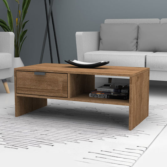 Τραπεζάκι σαλονιού Galaxy Megapap χρώμα καρυδί 100x50x42εκ. - Hippiehome.gr