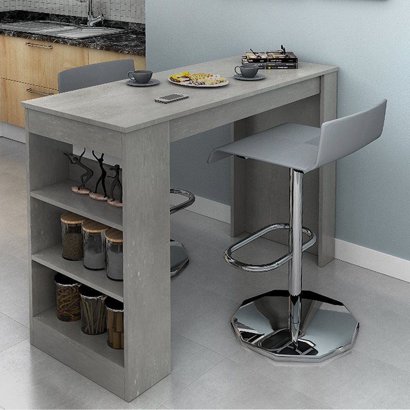 Bar table Deep Megapap gray concrete color 120x50x100cm.