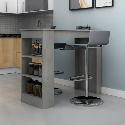 Bar table Deep Megapap gray concrete color 120x50x100cm.