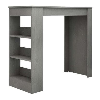 Bar table Deep Megapap gray concrete color 120x50x100cm.