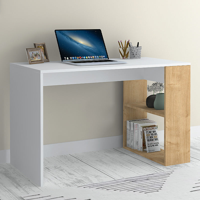 Mikro Megapap desk color white - natural beech 120x60x75cm.