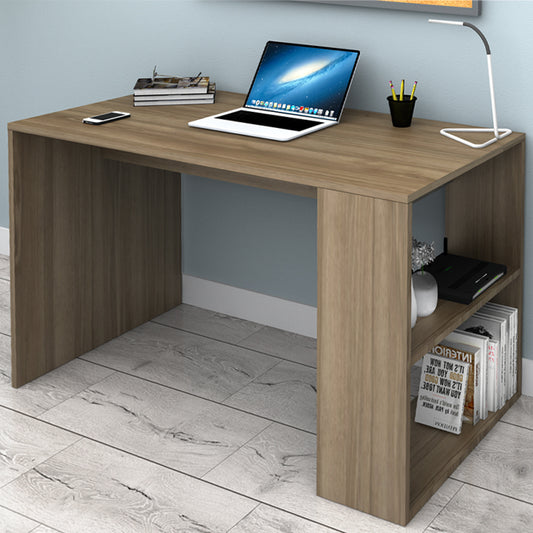 Γραφείο εργασίας Mikro Megapap χρώμα καρυδί 120x60x75εκ. - Hippiehome.gr