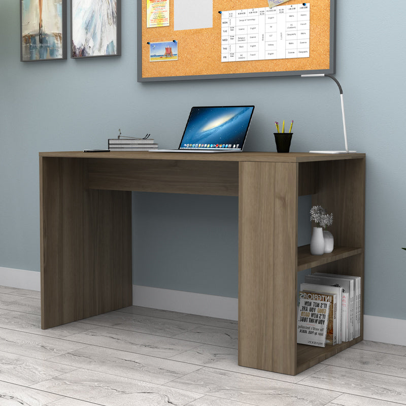 Γραφείο εργασίας Mikro Megapap χρώμα καρυδί 120x60x75εκ. - Hippiehome.gr