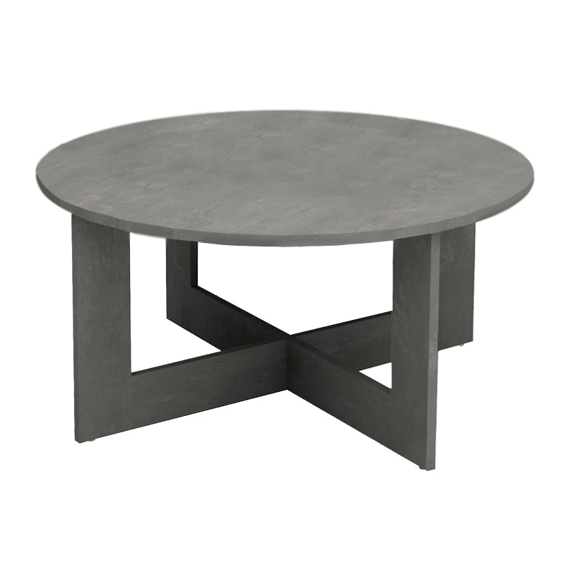 Coffee table Kati Megapap gray concrete color Ø80x42cm.