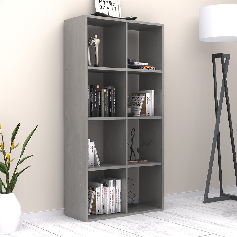 Anser Megapap bookcase gray concrete color 69.8x29x142cm.