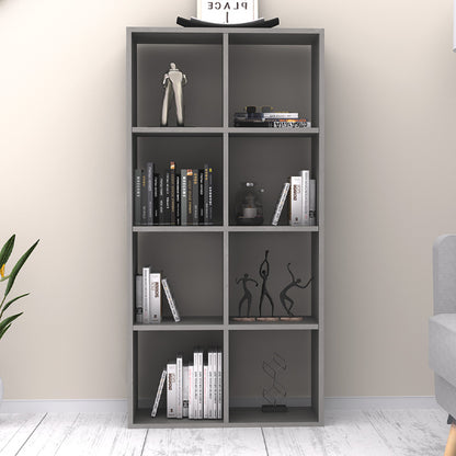 Anser Megapap bookcase gray concrete color 69.8x29x142cm.