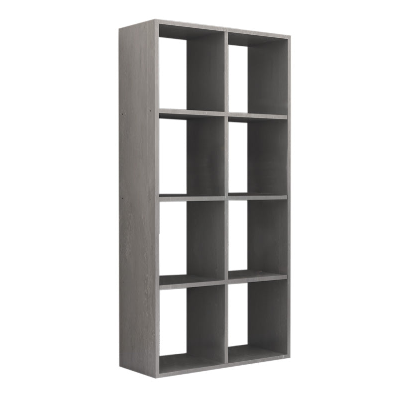 Anser Megapap bookcase gray concrete color 69.8x29x142cm.