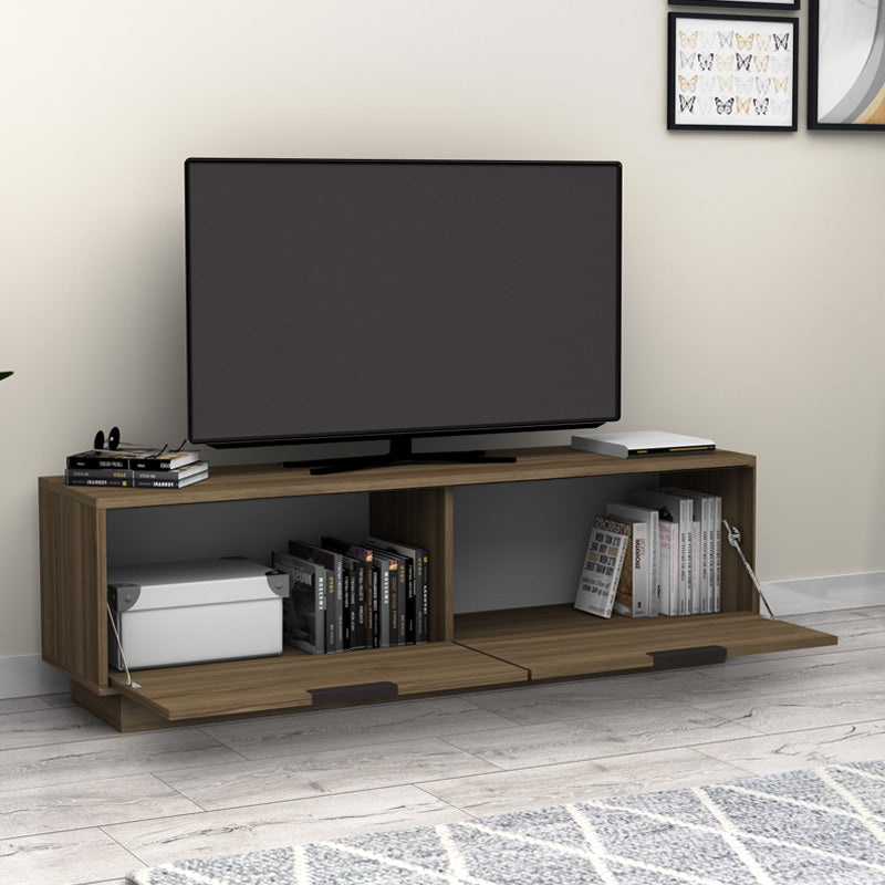 TV cabinet Lisa Megapap walnut color 140x35x43cm.