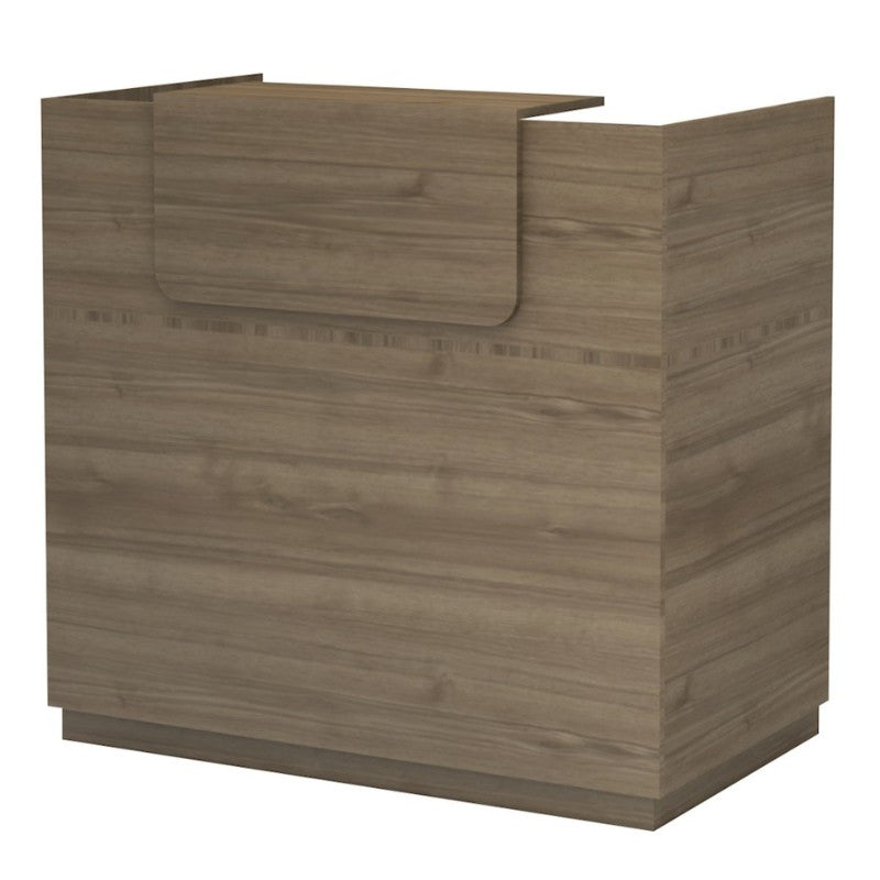 Γραφείο υποδοχής - reception Lemmon Megapap χρώμα καρυδί 120x70x110εκ. - Hippiehome.gr