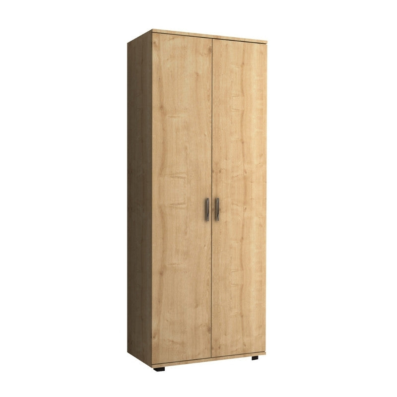 Ντουλάπα ρούχων - παπουτσοθήκη Eric Megapap δίφυλλη χρώμα φυσικό οξιάς 76x36x187εκ. - Hippiehome.gr