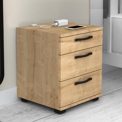 Κομοδίνο - συρταριέρα γραφείου Roco Megapap χρώμα φυσικό οξιάς 40x39x57εκ. - Hippiehome.gr