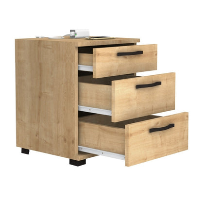 Κομοδίνο - συρταριέρα γραφείου Roco Megapap χρώμα φυσικό οξιάς 40x39x57εκ. - Hippiehome.gr