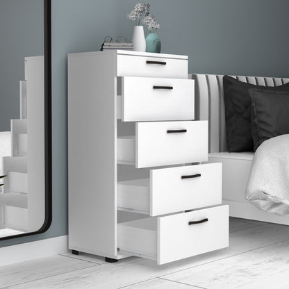 Συρταριέρα Helia Megapap χρώμα λευκό 60x44x108εκ. - Hippiehome.gr
