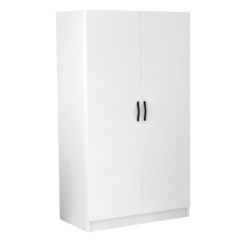 Ντουλάπα ρούχων Victoria Megapap δίφυλλη χρώμα λευκό 100x60x181εκ. - Hippiehome.gr