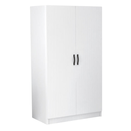Ντουλάπα ρούχων Victoria Megapap δίφυλλη χρώμα λευκό 100x60x181εκ. - Hippiehome.gr