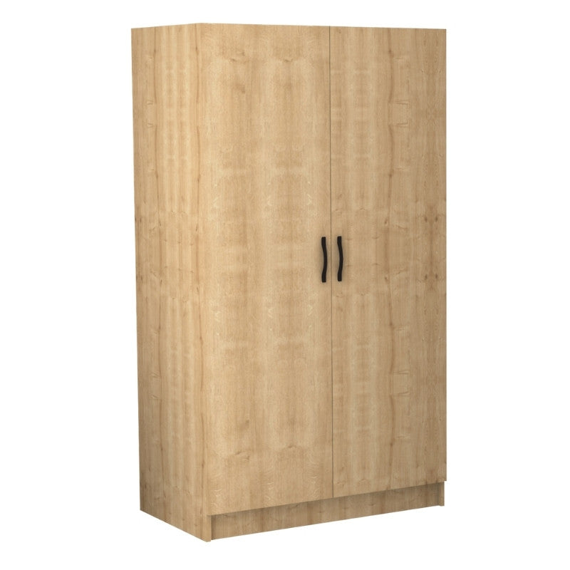 Ντουλάπα ρούχων Victoria Megapap δίφυλλη χρώμα φυσικό οξιάς 100x60x181εκ. - Hippiehome.gr