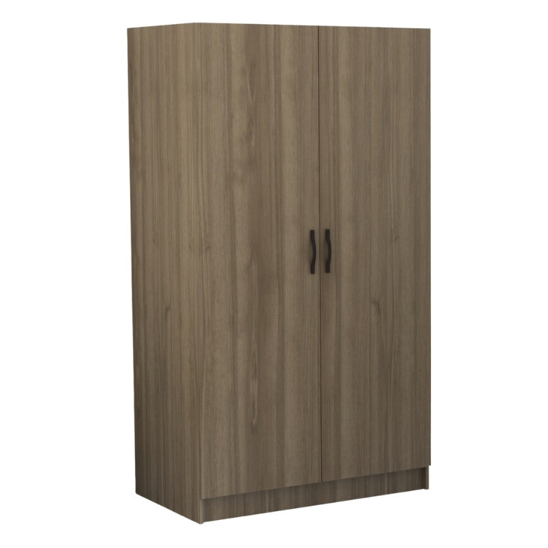 Ντουλάπα ρούχων Victoria Megapap δίφυλλη χρώμα καρυδί 100x60x181εκ. - Hippiehome.gr
