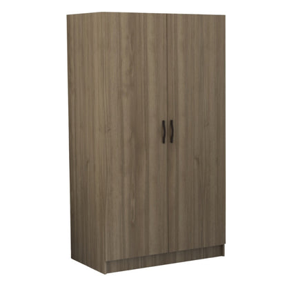Ντουλάπα ρούχων Victoria Megapap δίφυλλη χρώμα καρυδί 100x60x181εκ. - Hippiehome.gr
