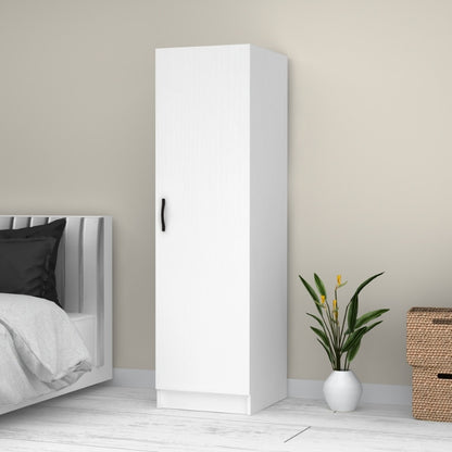 Ντουλάπα ρούχων Victoria Megapap μονόφυλλη χρώμα λευκό 50x60x181εκ. - Hippiehome.gr