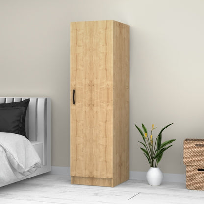 Ντουλάπα ρούχων Victoria Megapap μονόφυλλη χρώμα φυσικό οξιάς 50x60x181εκ. - Hippiehome.gr