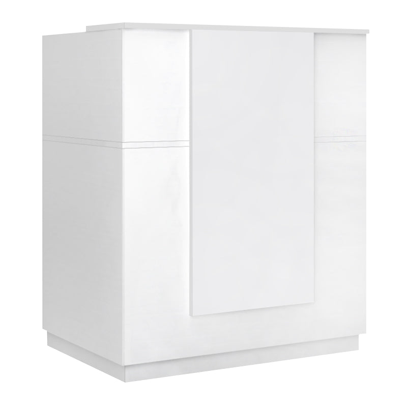 Γραφείο υποδοχής - reception Gemini Megapap χρώμα λευκό 100x70x110εκ. - Hippiehome.gr