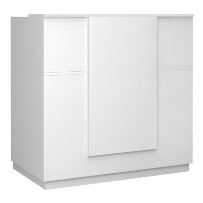 Γραφείο υποδοχής - reception Gemini Megapap χρώμα λευκό 120x70x110εκ. - Hippiehome.gr