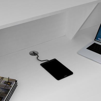 Γραφείο υποδοχής - reception Gemini Megapap χρώμα λευκό 150x70x110εκ. - Hippiehome.gr