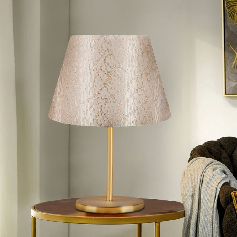 Φωτιστικό επιτραπέζιο Rosenthal Megapap ύφασμα Pvc χρώμα χρυσό 22x17x37εκ. - Hippiehome.gr