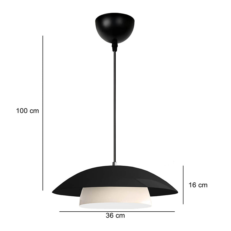 Φωτιστικό οροφής Eliora Megapap E27 μεταλλικό μονόφωτο χρώμα μαύρο Ø36x100εκ. - Hippiehome.gr