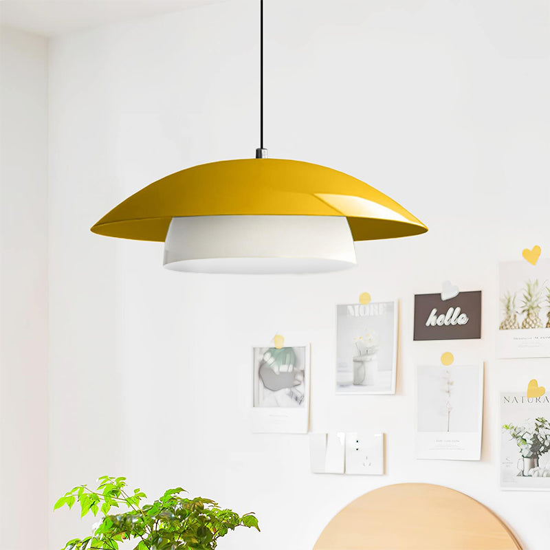 Φωτιστικό οροφής Eliora Megapap E27 μεταλλικό μονόφωτο χρώμα κίτρινο Ø36x100εκ. - Hippiehome.gr