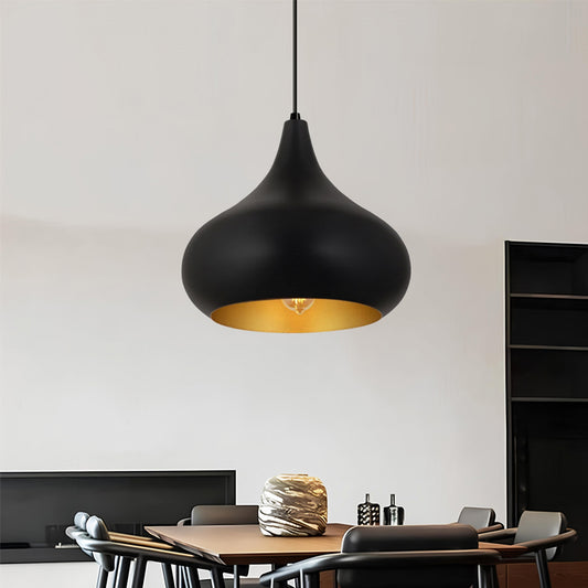 Φωτιστικό οροφής Meril Megapap E27 μεταλλικό μονόφωτο χρώμα μαύρο Ø33x100εκ. - Hippiehome.gr