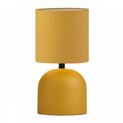 Φωτιστικό επιτραπέζιο Nehora Megapap E27 μεταλλικό - ύφασμα Pvc χρώμα κίτρινο Ø15x30εκ. - Hippiehome.gr