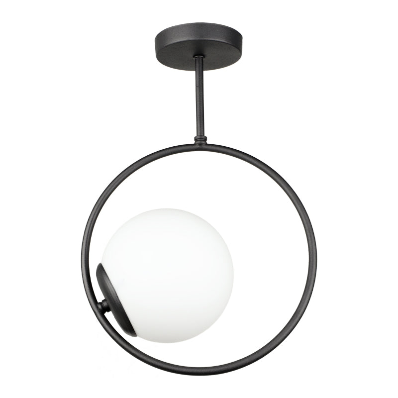 Ceiling lamp Scoy Megapap E27 metal single light color black Ø26x40cm.