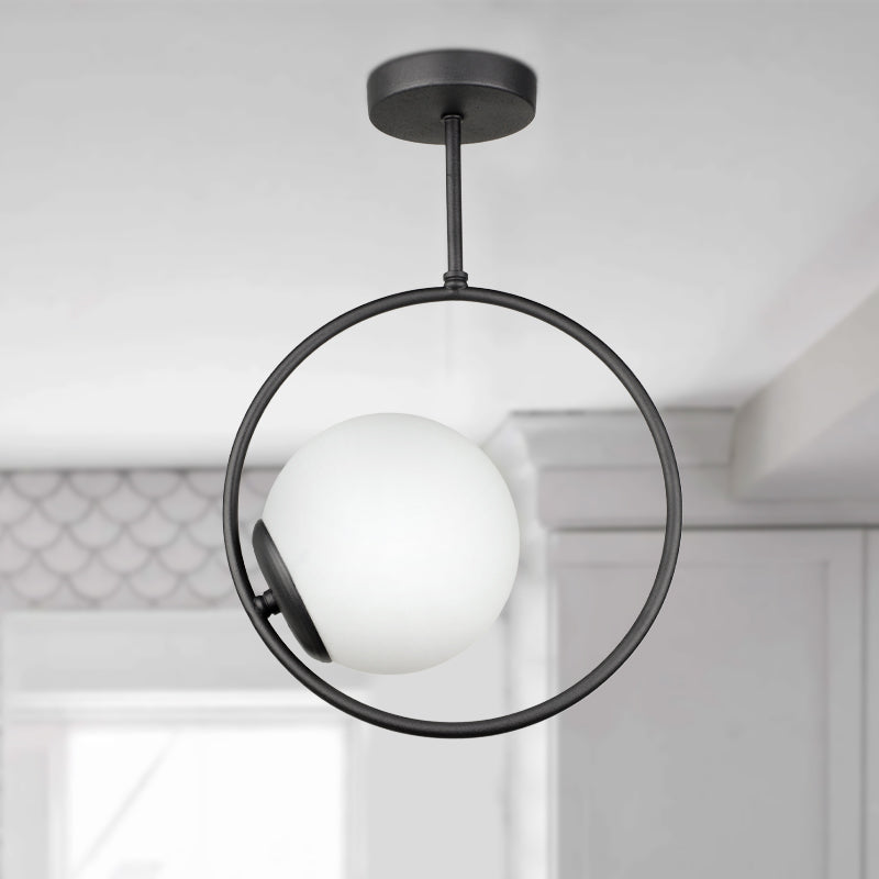 Ceiling lamp Scoy Megapap E27 metal single light color black Ø26x40cm.