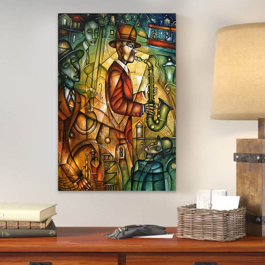 Πίνακας σε καμβά "Street Artists" Megapap ψηφιακής εκτύπωσης 50x75x3εκ. - Hippiehome.gr