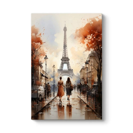 Πίνακας σε καμβά "Autumn in Paris" Megapap ψηφιακής εκτύπωσης 70x100x3εκ. - Hippiehome.gr
