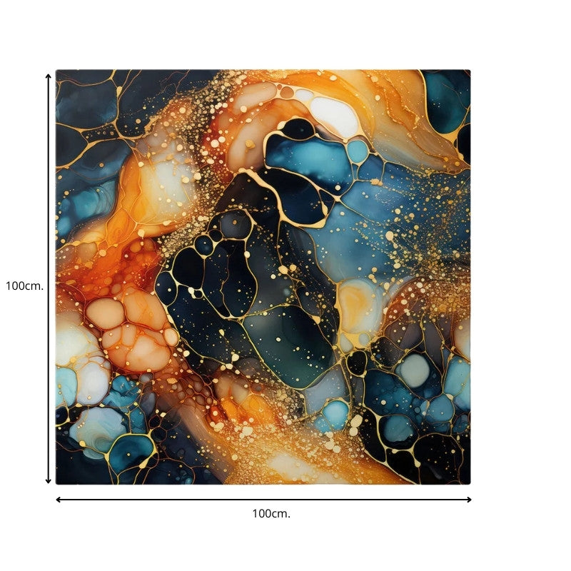 Πίνακας σε καμβά "Universal Texture Abstract" Megapap ψηφιακής εκτύπωσης 100x100x3εκ. - Hippiehome.gr