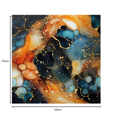 Πίνακας σε καμβά "Universal Texture Abstract" Megapap ψηφιακής εκτύπωσης 100x100x3εκ. - Hippiehome.gr