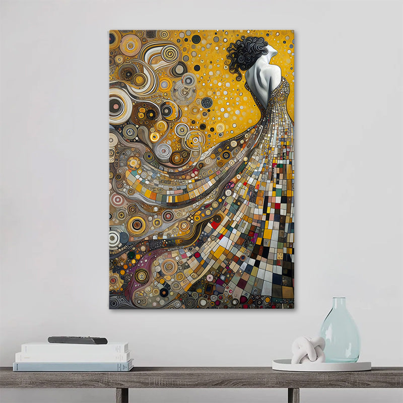 Πίνακας σε καμβά "Elegant Woman" Megapap ψηφιακής εκτύπωσης 50x75x3εκ. - Hippiehome.gr