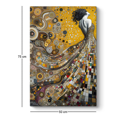 Πίνακας σε καμβά "Elegant Woman" Megapap ψηφιακής εκτύπωσης 50x75x3εκ. - Hippiehome.gr