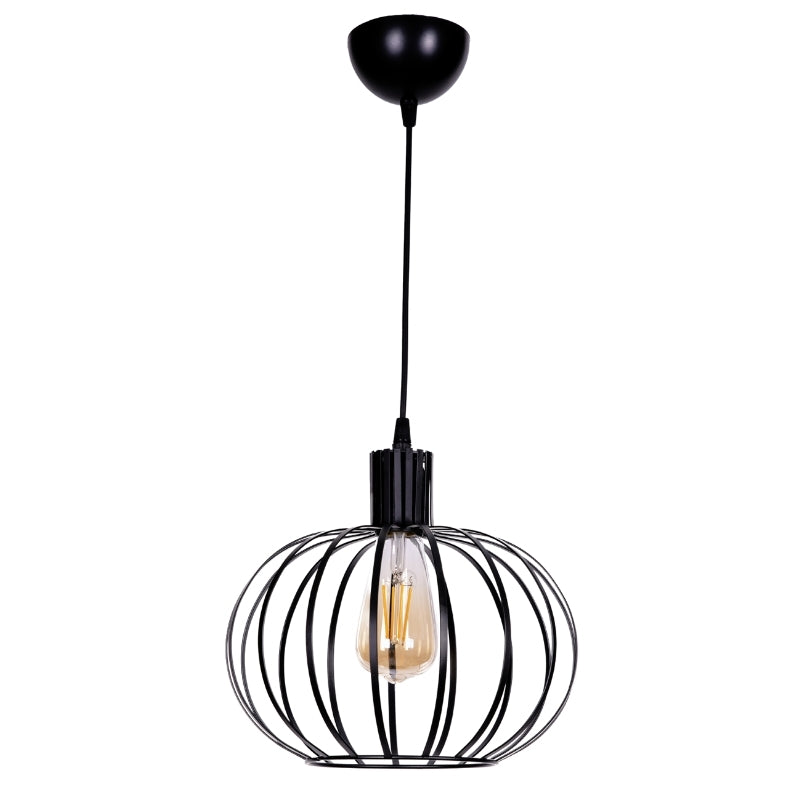 Ceiling lamp Arne Megapap E27 metal single light color black Ø27x75cm.