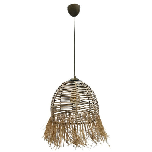 Φωτιστικό οροφής Varena Megapap E27 χάρτινο μονόφωτο χρώμα φυσικό Ø30x70εκ. - Hippiehome.gr