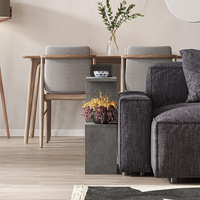 Βοηθητικό τραπεζάκι Homemania Megapap χρώμα γκρι ρετρό 60x20x60εκ. - Hippiehome.gr