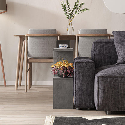 Βοηθητικό τραπεζάκι Homemania Megapap χρώμα γκρι ρετρό 60x20x60εκ. - Hippiehome.gr